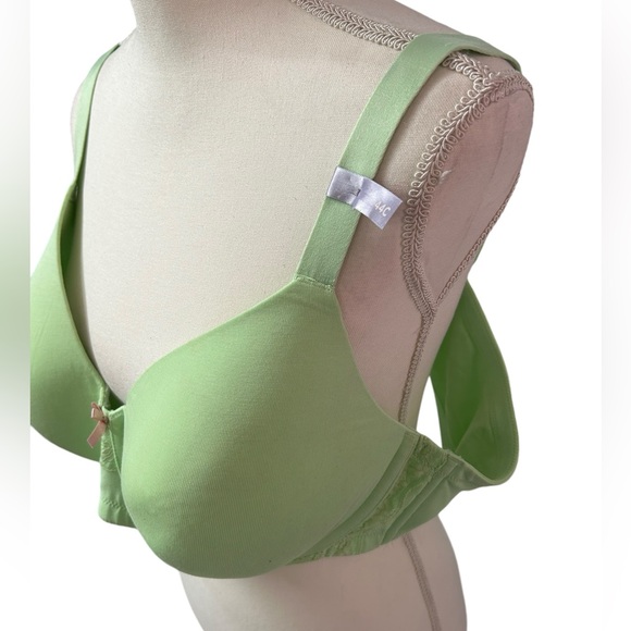 AMBRIELLE womens line green organic cotton full coverage underwire t shirt bra - Picture 3 of 4